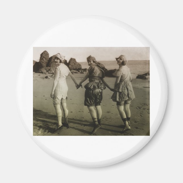 Vintage Bathing Beauties Magnet (Front)