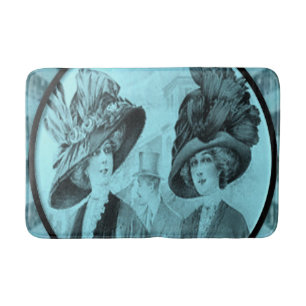 vintage bathroom bathmat