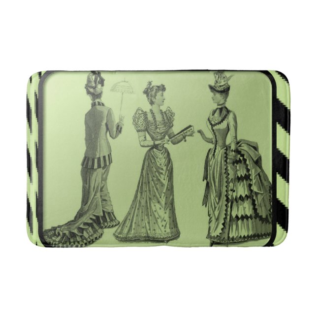 vintage bathroom bathmat (Front)