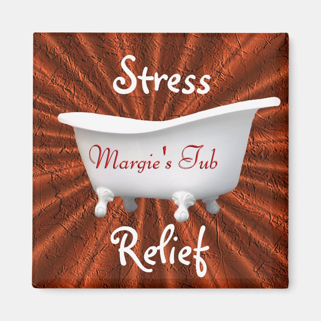 Vintage Bathtub-customise Magnet (Front)