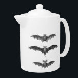 Vintage Bats Art Print Porcelain Teapot<br><div class="desc">Vintage Bats Art Print Porcelain Teapot</div>