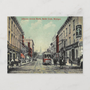 Vintage Battle Creek Michigan Postcard