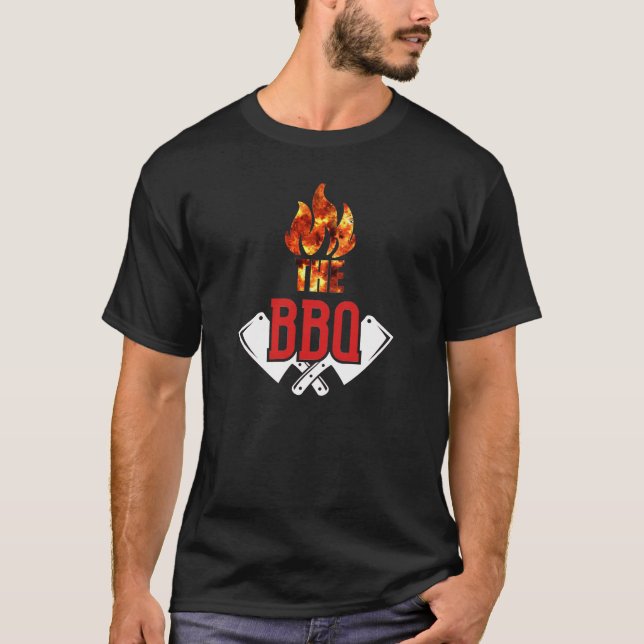 Vintage BBQ Grill Master Backyard T-Shirt (Front)