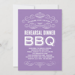 VINTAGE BBQ   REHEARSAL DINNER BBQ INVITATION