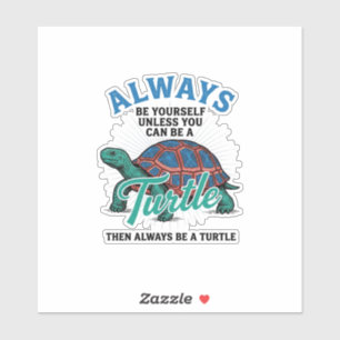 Vintage Be Yourself Turtle Shirt Design_1