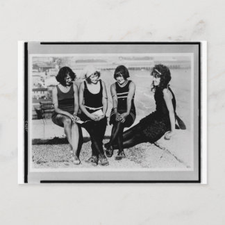 Vintage Beach Beauties Photo Postcard