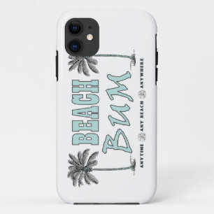 Vintage Beach Bum Anytime ~ Any Beach ~ Anywhere iPhone 11 Case