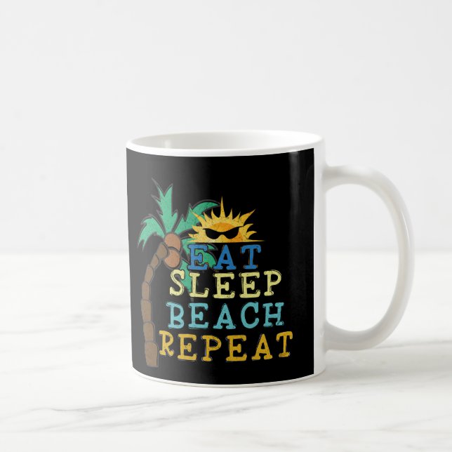 Vintage Beach Happy Place Coffee Mug (Right)