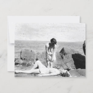 Vintage Beach Postcard