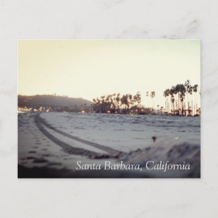 Vintage Beach Santa Barbara Postcard