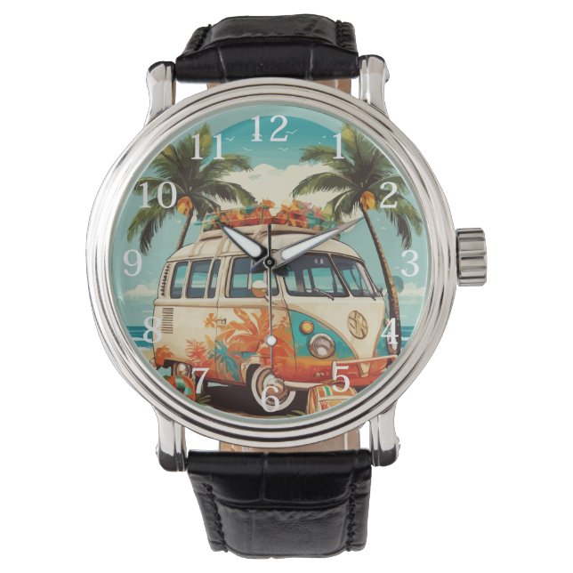 Vintage Beach Van Watch (Front)