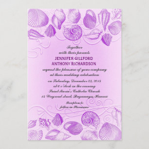 VINTAGE BEACH WEDDING INVITATIONS