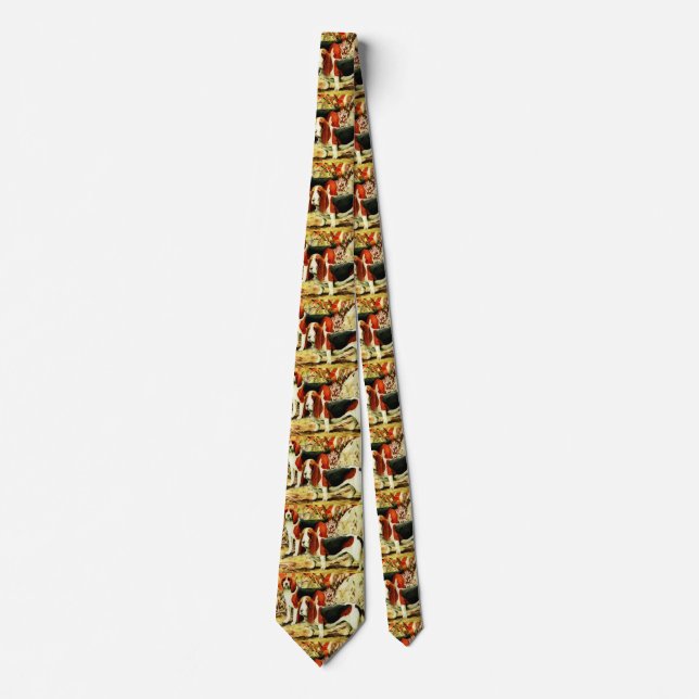 Vintage Beagle and basset   Tie (Front)