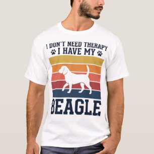 Vintage Beagle Dog Therapy Shirt Design_1