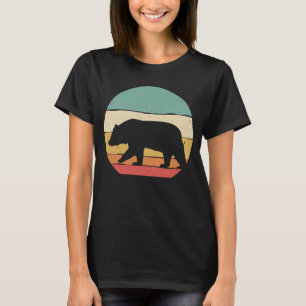 Vintage Bear For Retro Wild Animal Grizzly Brown B T-Shirt
