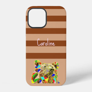 Vintage Bear Grizzly Colourful iPhone 12 Case