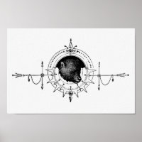 Vintage Bear Illustration