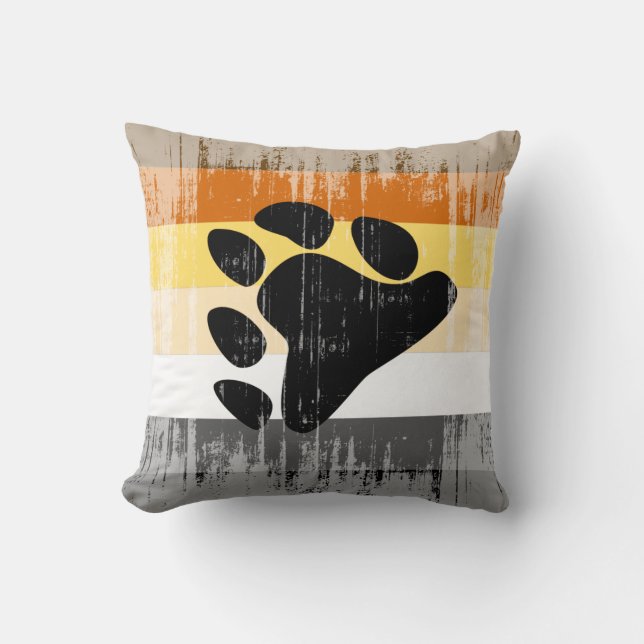 Vintage Bear Pride Cushion (Front)