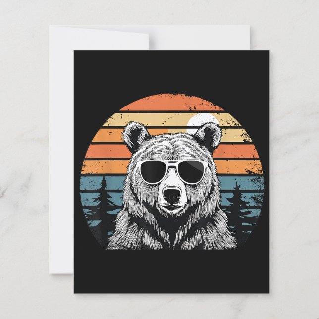 Vintage Bear with Sunglasses (Front)