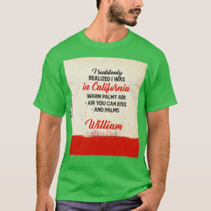 Vintage Beard Bear I Suddenly Realise I Was In Cal T-Shirt