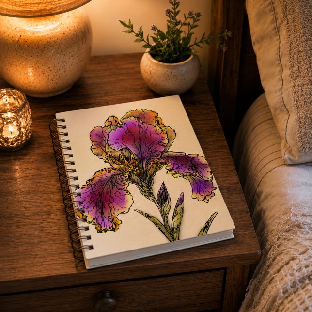 Vintage Bearded Iris Botanical Journal (A beautiful place to collect your thoughts, one page at a time.)
