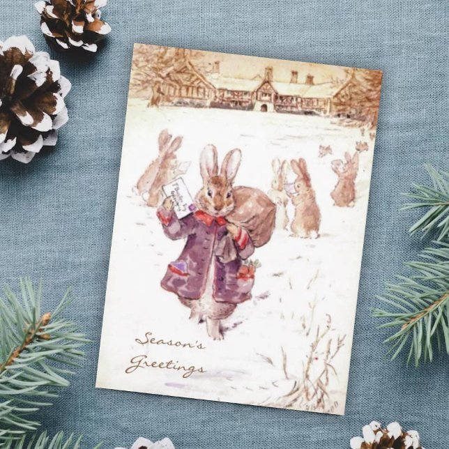 Vintage Beatrix Potter Christmas Greetings Holiday (Creator Uploaded)
