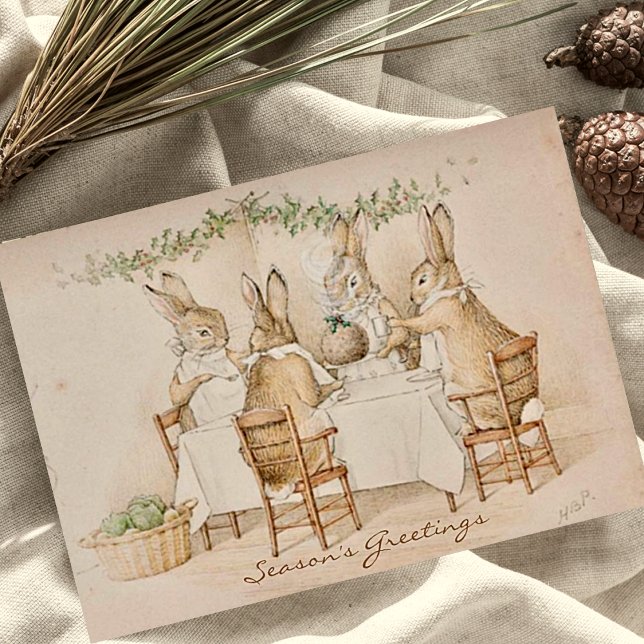 Vintage Beatrix Potter Christmas Greetings Holiday (Creator Uploaded)