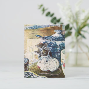 Vintage Beatrix Potter Mice Tailor of Gloucester Postcard