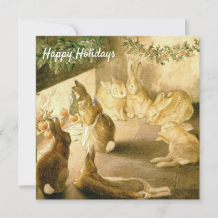 Vintage Beatrix Potter Rabbit Christmas Holiday