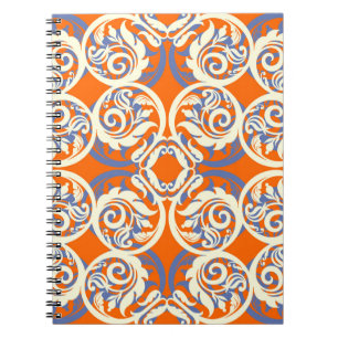Vintage beautiful background, seamless pattern, lu notebook