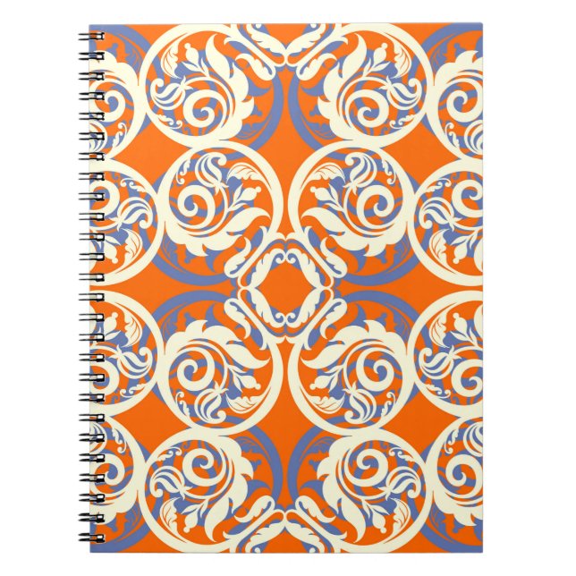 Vintage beautiful background, seamless pattern, lu notebook (Front)