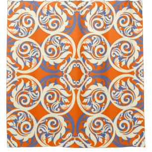 Vintage beautiful background, seamless pattern, lu shower curtain