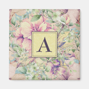 Vintage Beautiful Blush Florals Magnet
