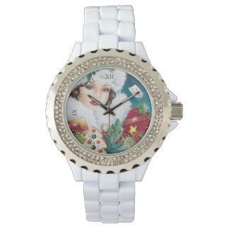 Vintage Beautiful Christmas Woman Watch
