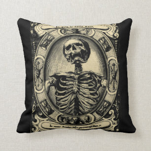 Vintage Beautiful Death Cushion