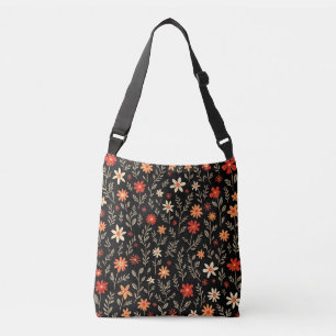 Vintage Beautiful Floral Trendy Collection Crossbody Bag