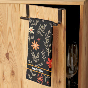 Vintage Beautiful Floral Trendy Collection Tea Towel