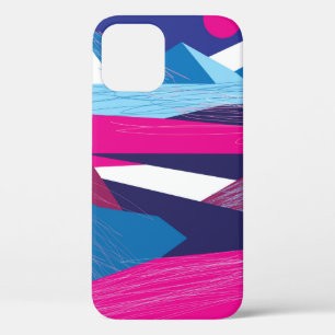 Vintage beautiful mountains and landscape with the iPhone 12 case