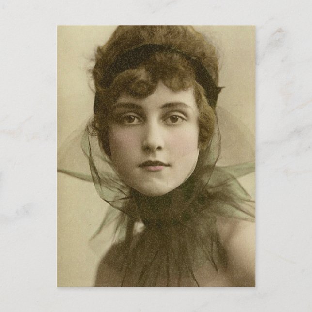 Vintage Beauty Postcard (Front)