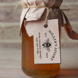 Vintage Bee Apiary Custom Name Honey Stamp<br><div class="desc">Custom stamps for your family farmstead! A simple design with vintage-style typography, a bumblebee illustration, your year of establishment, and your product and contact details. Make your own honey stamp by clicking on "Personalize this template" and changing the text in the template boxes. View the collection on this page or...</div>