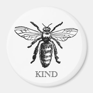 Vintage Bee Be Kind Magnet