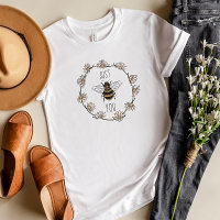 Vintage Bee Flower Daisy Quote Just Be You