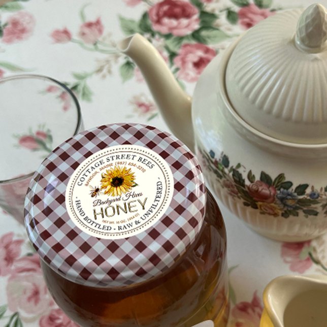 Vintage Bee Honey Label Hand Bottled Raw (Creator Uploaded)