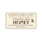 Vintage Bee Honey Label Hand Bottled Raw Shipping 