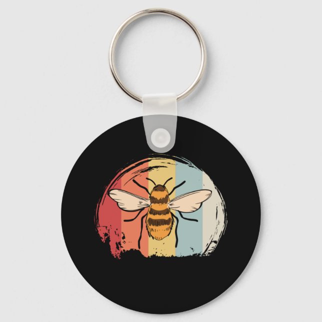 Vintage Bee Key Ring (Front)