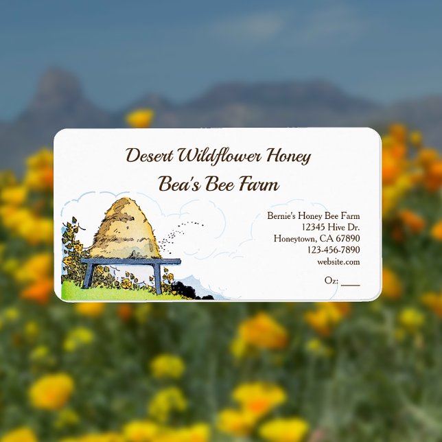 Vintage Beehive Custom Honey Bee Labels (Creator Uploaded)