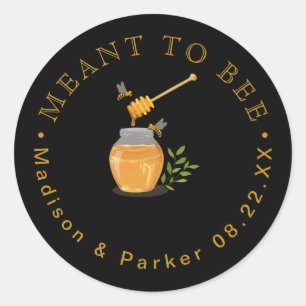 Vintage Beekeeper Honey Bee Classic Round Sticker