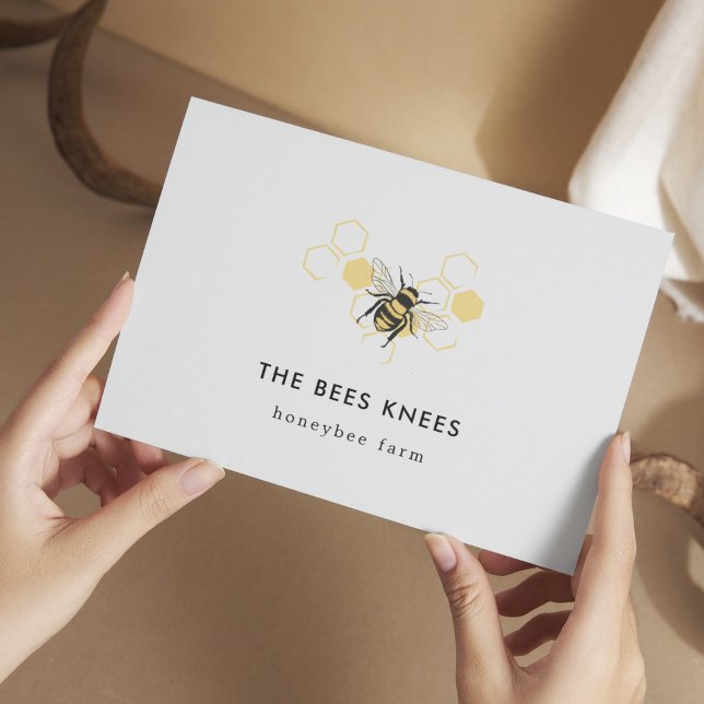 Vintage Beekeeping & Honeybee Farm Business Card (Vintage Beekeeping & Honeybee Farm Business Business Card)