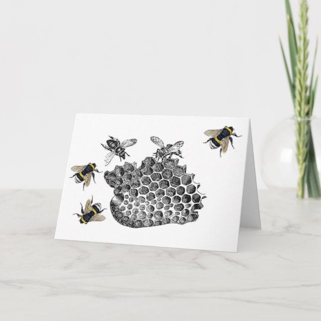Vintage Bees Card (Front)