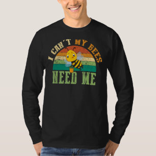 Vintage Bees Saying Cute Beekeeper Beekeeping Ho T-Shirt